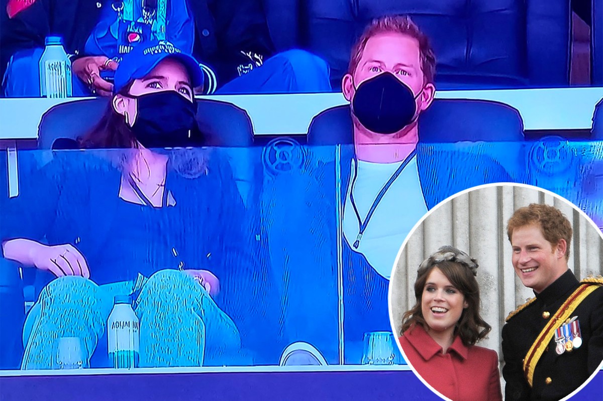 Prince Harry reunites with Princess Eugenie at Super Bowl 2022