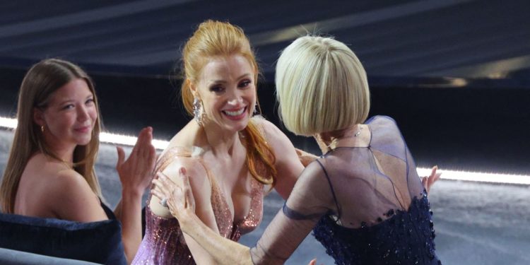 Jessica Chastain wins best actress Oscar for ‘The Eyes of Tammy Faye’