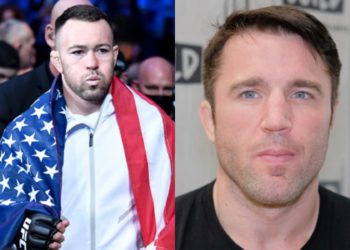 Colby Covington (left); Chael Sonnen (right)