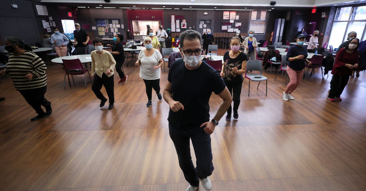 Seniors, freed from COVID isolation, sashay in New York dance class