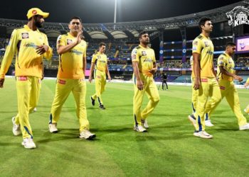 Ravindra Jadeja led CSK for the first time (PC: CSK Twitter)