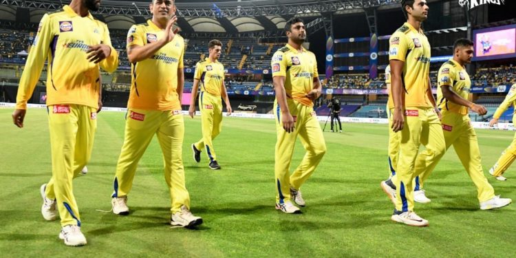 Ravindra Jadeja led CSK for the first time (PC: CSK Twitter)