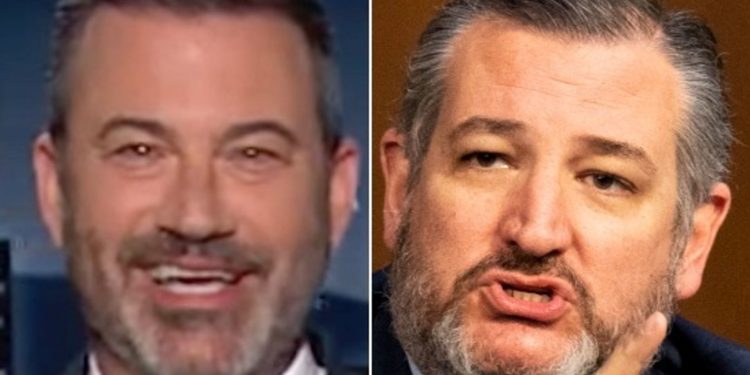 Jimmy Kimmel Spots Ted Cruz's Biggest Lie After Weird Airport Incident