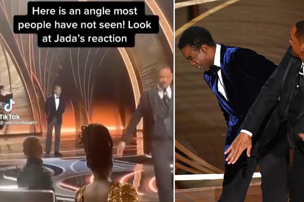 New video shows Jada laughing after Will Smith slapped Chris Rock