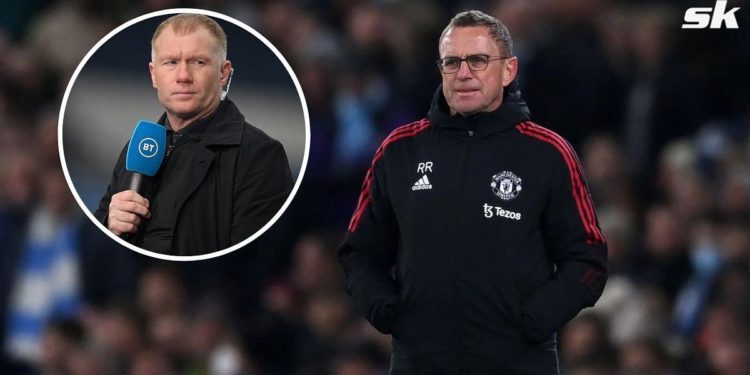 Scholes has once again slammed Rangnick's appointment