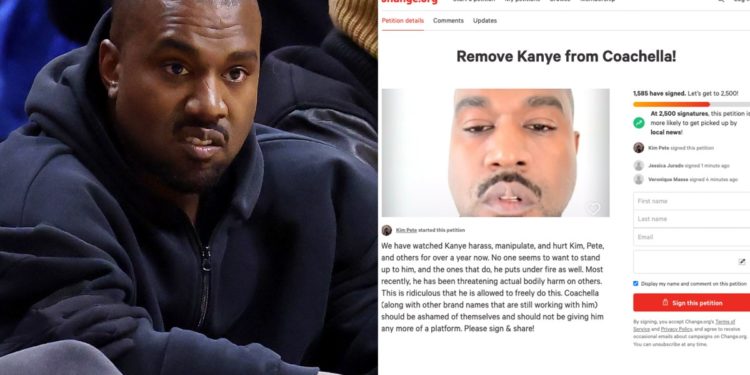 Petition launched to drop Kanye West as Coachella headliner