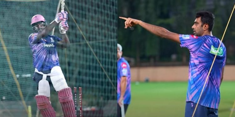 Rajasthan Royals during training. Pic: RR/ YouTube