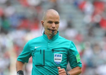 South African Football Association (SAFA) match official attacked by fans after sending of a goal keeper
