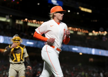 Alyssa Nakken Coaches First Base for San Francisco Giants