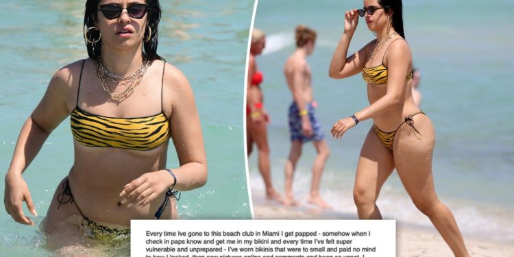 Camila Cabello slams paparazzi for beach pics
