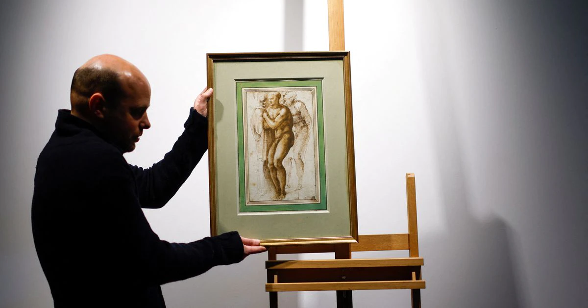 Rare Michelangelo drawing could fetch 30 million euros in Paris sale