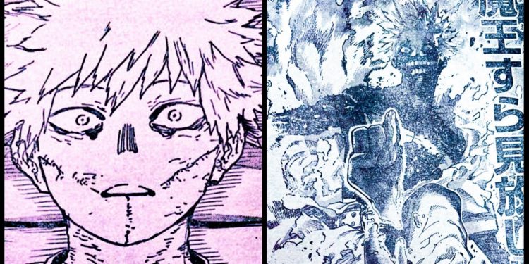 The transformation of Toya Todoroki in My Hero Academia (Image via Shueisha)