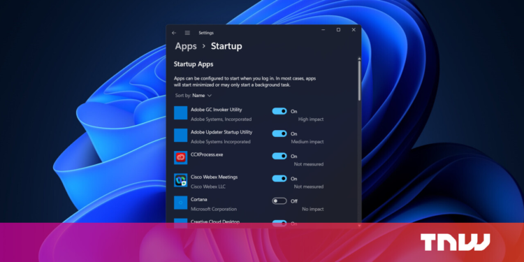 How to prevent apps from running at startup in Windows 11