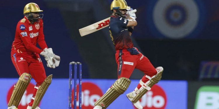 Virat Kohli is yet to score a fifty in IPL 2022. Pic: IPLT20.COM