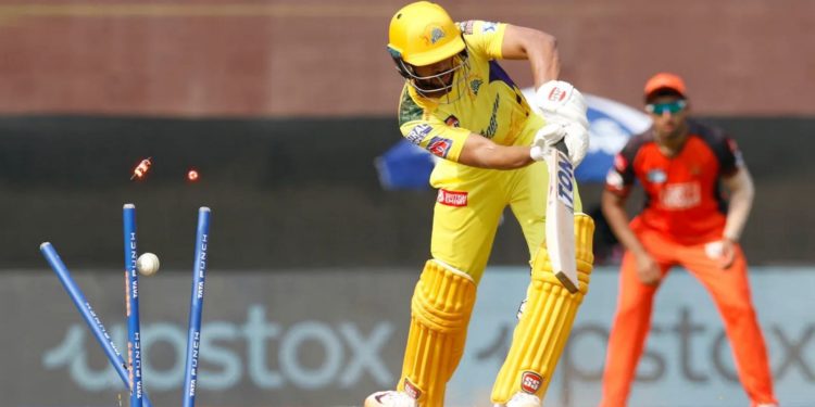 CSK opener Ruturaj Gaikwad has struggled for runs. Pic: IPLT20.COM