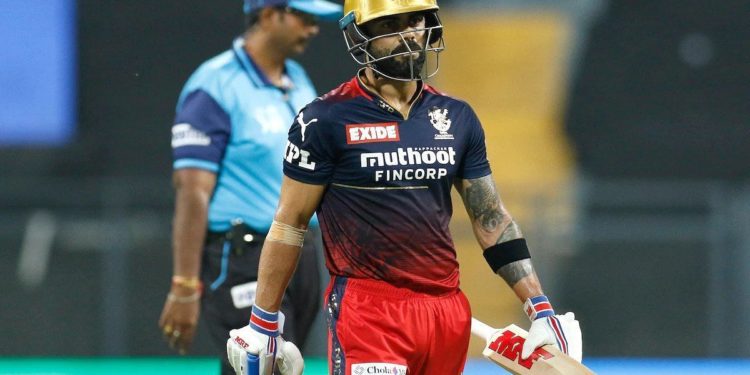 Kohli was dismissed for just 9 against RR