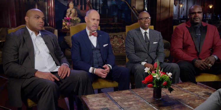 Shaquille O'Neal and Kenny Smith got into it early on the set covering the East playoffs.