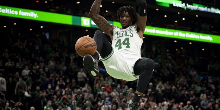 Robert Williams III (#44) of the Boston Celtics