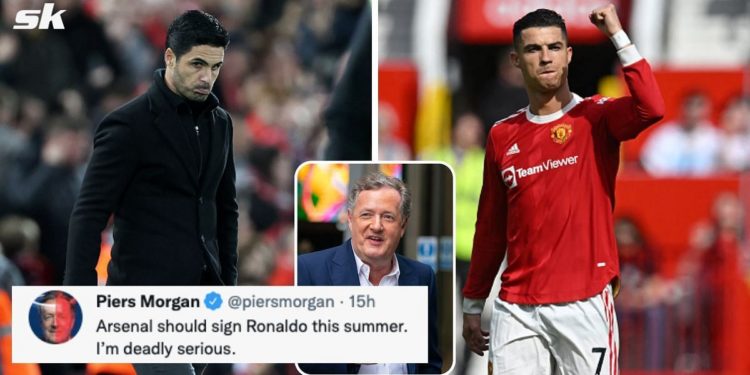 Piers Morgan wants Cristiano Ronaldo to play for Arsenal next season