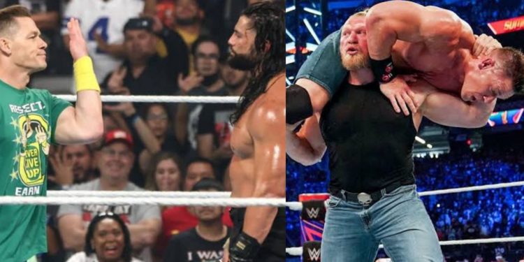 John Cena has faced both Roman Reigns and Brock Lesnar in the past