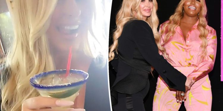 Kim Zolciak drinks margaritas amid NeNe Leakes' racism lawsuit