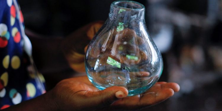 Ghana artist is melting its glass waste into wonders