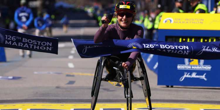Manuela Schär Wins the Boston Marathon’s Women’s Wheelchair Race