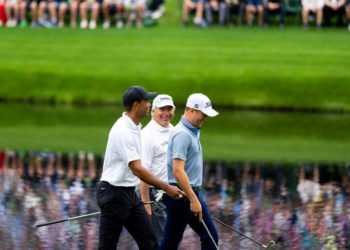 Tiger Woods Played a Practice Round Wednesday Ahead of Masters Return