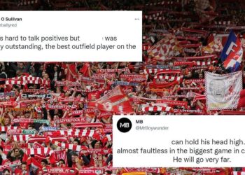 Reds fans reserve praise for an outstanding defender who performed well against the Madridistas
