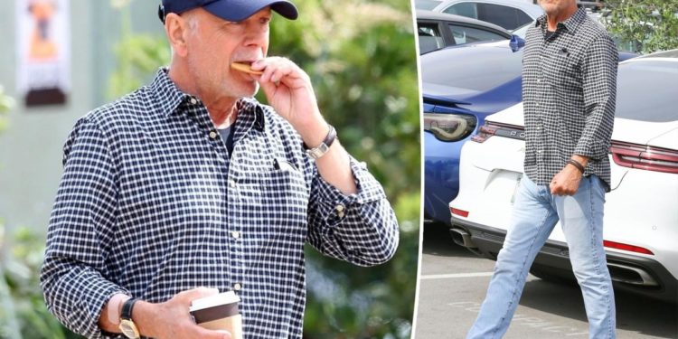 Bruce Willis enjoys a day out with friends after aphasia diagnosis