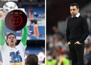 Thibaut Courtois' cheeky comment on Barcelona after Real Madrid's 35th La Liga title triumph