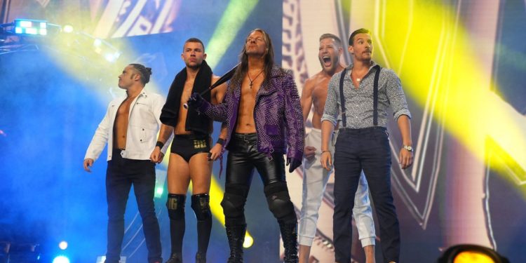 Chris Jericho surrounds himself with his Appreciation Society