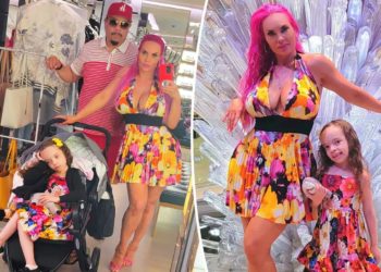 Coco Austin slammed for pushing daughter Chanel, 6, in stroller