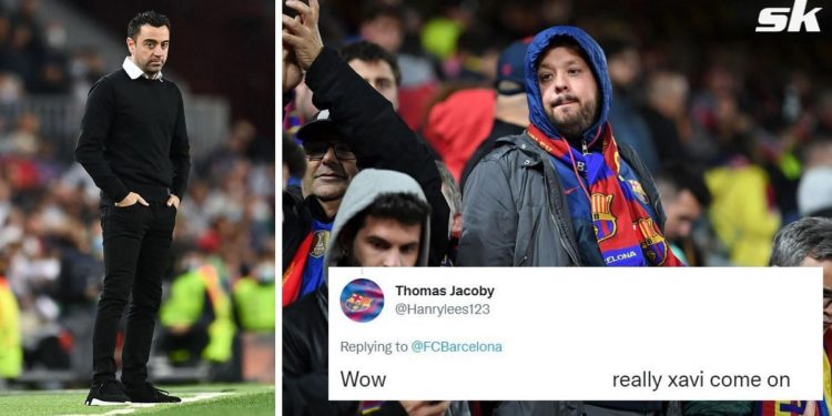 Barcelona fans are unhappy with Adama Traore's exclusion against Mallorca.