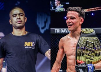 Danial Williams (left) wants a title shot against Joseph Lasiri (right). [Photos ONE Championship]