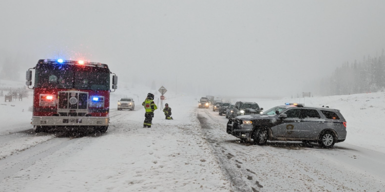 I-70 shut down over Vail Pass in both directions by multiple traffic crashes.