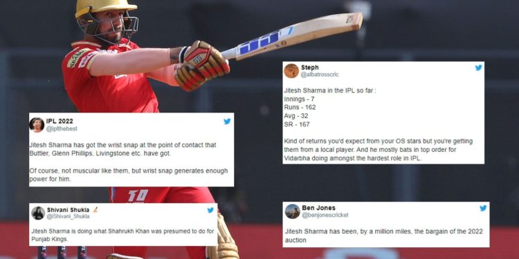 Jitesh Sharma is proving himself to be an ideal finisher for PBKS. (P.C.:iplt20.com)