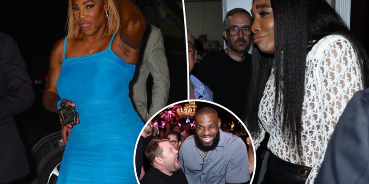 Serena, Venus Williams sneak into Carbone Beach party in Miami
