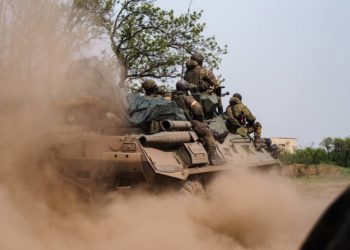 Russian troops at Izyum
