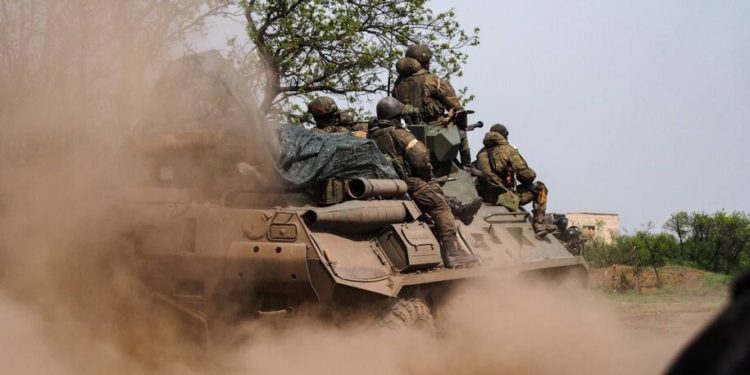 Russian troops at Izyum