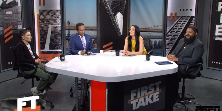 &quot;Saturday Night Live&quot; playing a skit portraying ESPN's &quot;First Take&quot; [Source: YouTube]