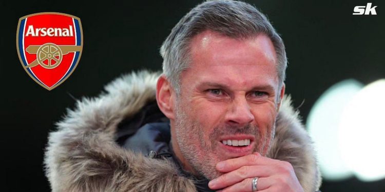 Jamie Carragher does not see the Gunners securing Champions League football next season.