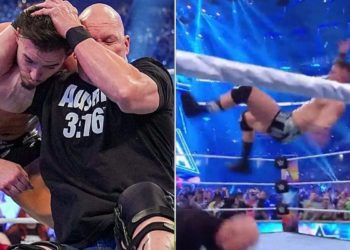 Steve Austin delivers a stunner to Theory!