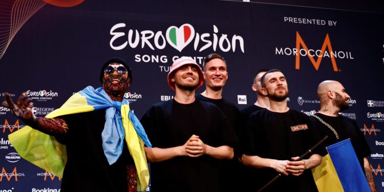 Residents of Ukraine’s Kalush in “seventh heaven” after home band wins Eurovision