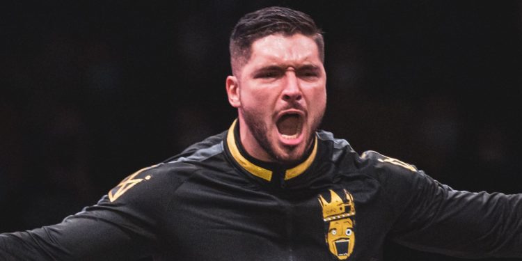 Ethan Page at an AEW Rampage event in 2022