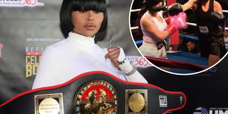 Blac Chyna happy to team up with boxer who 'beat Kim Kardashian'