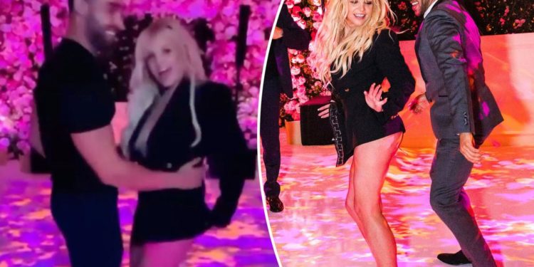 Britney Spears dances in diamond thong during wedding ceremony