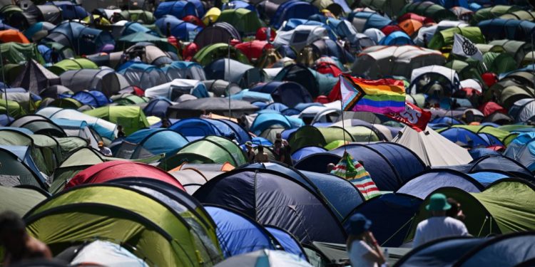 Delighted music fans get back to Glastonbury and Paul McCartney
