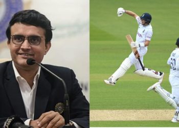 Sourav Ganguly (L) and Joe Root. (P.C.:Twitter)