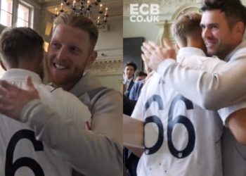 Snippets of a video posted by England Cricket on Twitter.